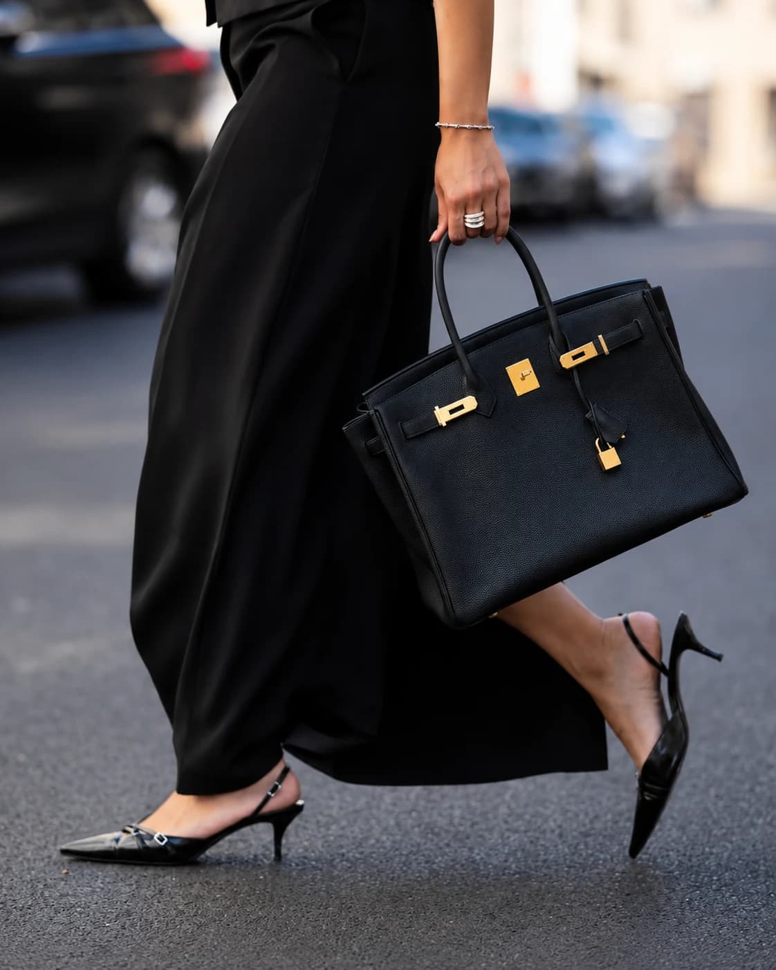 Black Street Style Handbag