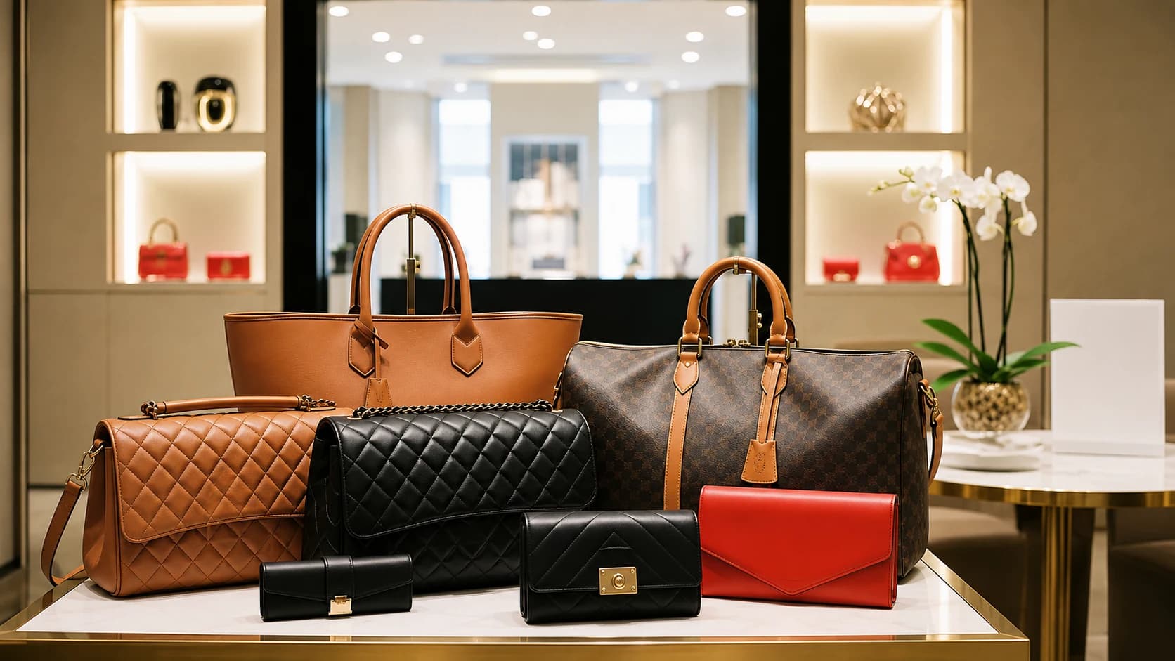 Boutique Handbag Display